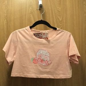 Romwe Shirt - Strawberries